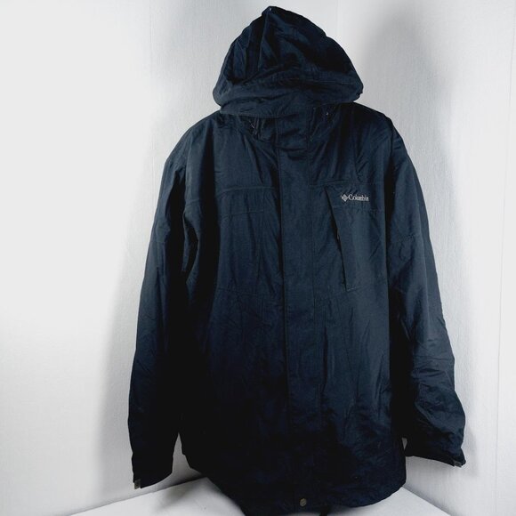 Columbia Men's Black Omni-Heat Interchange Whirlibird Windbreaker Jacket Size XL - Picture 2 of 13